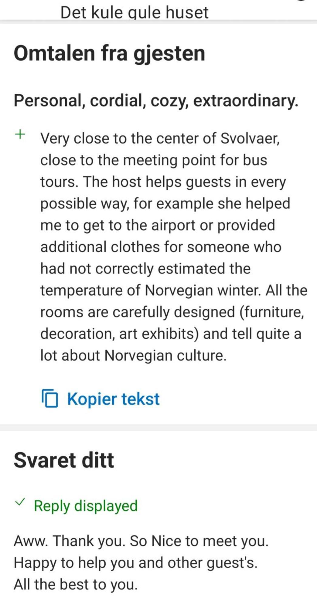Kule Gule Huset Apartment Svolvaer Luaran gambar